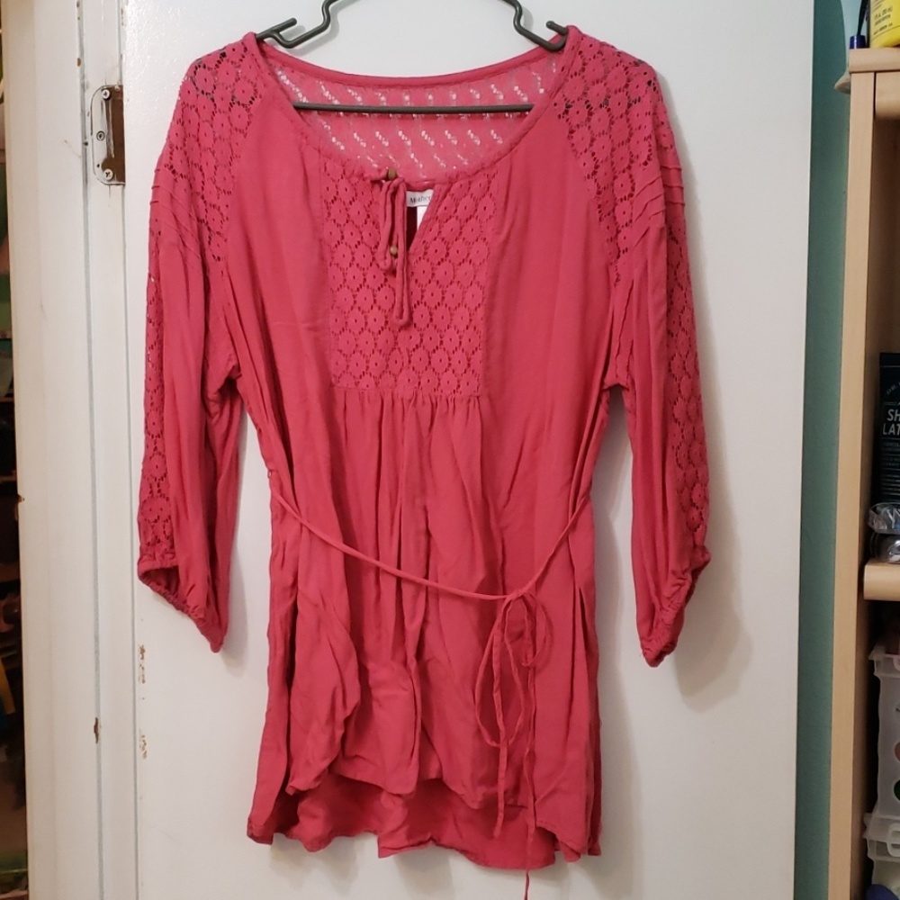 Motherhood Maternity pink top
